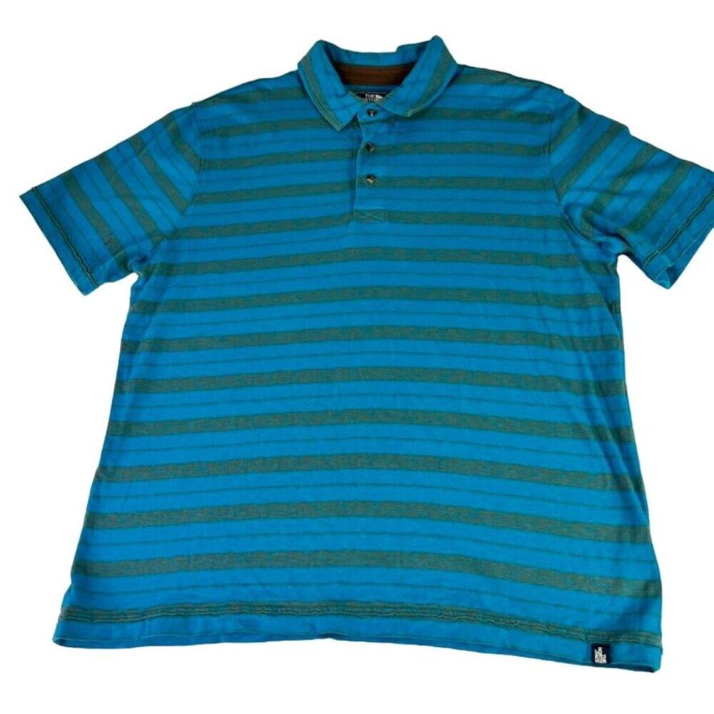 The North Face Polo Shirt Mens Blue Teal California Heritage Golf Performance
